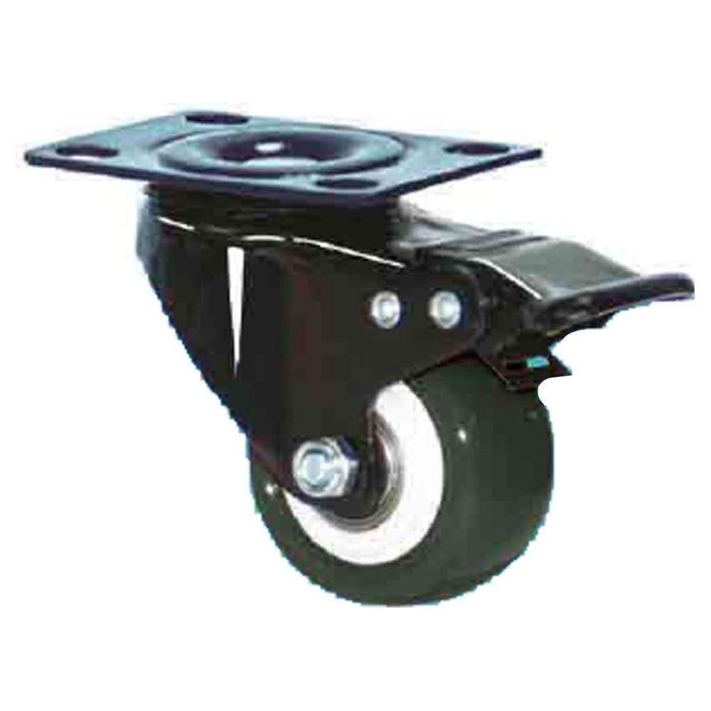 Viking PVC Double Ball Bearing Castor Wheels (330) (Swivel w/ Brake) | Viking by KHM Megatools Corp. Viking PVC Double Ball Bearing Castor Wheels (330) (Swivel w/ Brake) | Viking by KHM Megatools Corp.